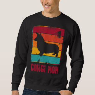Retro Corgi Mamma Owner Mor Pet Mamma Lång Ärmad Tröja