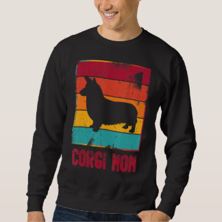 Retro Corgi Mamma Owner Mor Pet Mamma Lång Ärmad Tröja
