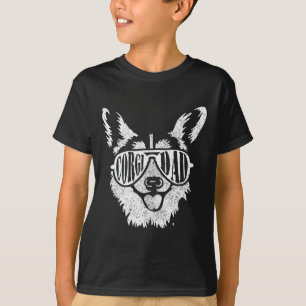 Retro Corgi Pappa Gift Hundägare Pet Welsh Corgi T Shirt
