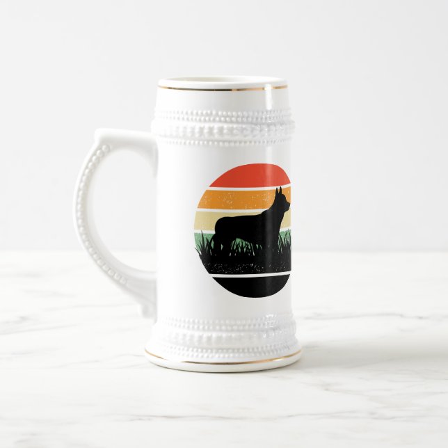 Retro Corgi Sunset Sejdel (Vänster)