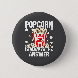 Retro Corn Popcorn Pop Älskare Kostym Knapp