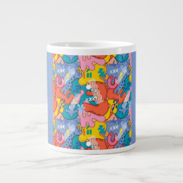 Retro Cosmic Explosion Colorful Pop Art Coffee Mug Jumbo Mugg