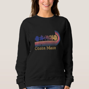 Retro Costa Mesa Tropiska Blommor 80-tals Stil Sur T Shirt