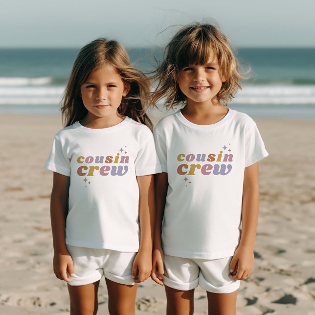 Retro Cousin Crew | Matchande barn T Shirt (Skapare uppladdad)