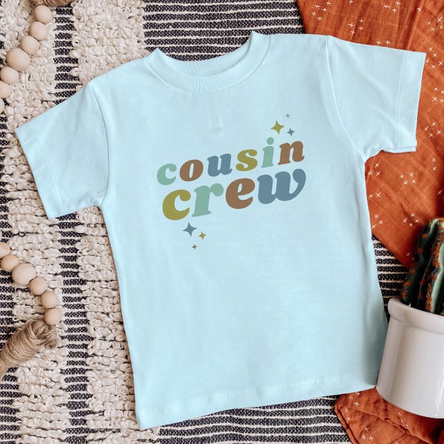 Retro Cousin Crew | Matchande barn T Shirt (Skapare uppladdad)