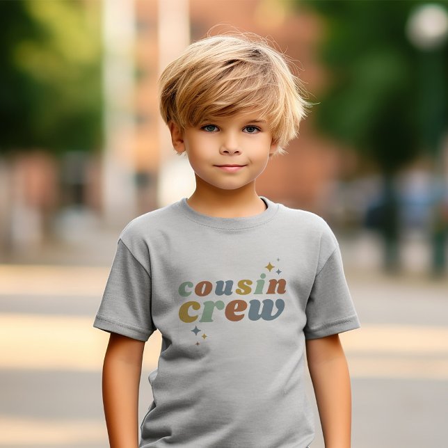 Retro Cousin Crew | Matchande barn T Shirt (Skapare uppladdad)