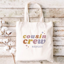 Retro Cousin Crew Monogram | Matchande barn