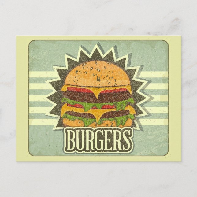 Retro Cover for Fast Food Meny (Framsida)