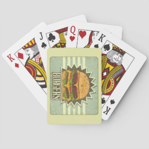 Retro Cover for Fast Food Meny Spelkort