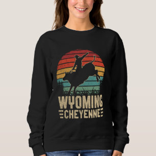 Retro Cowboy Cheyenne Wyoming Rodeo Fläkt Western T Shirt