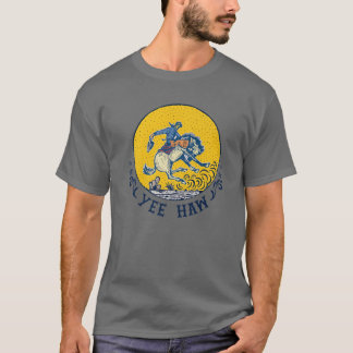 Retro Cowboy Yehaw Westernare Land Cowgirl Horse T Shirt
