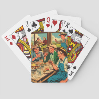 Retro Cowboys Tecknader Casinokort