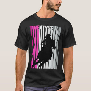 Retro Cowgirl Birthday 27th Rodeo Horse Queen Barr T Shirt