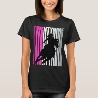 Retro Cowgirl Birthday 29th Rodeo Horse Queen Barr T Shirt