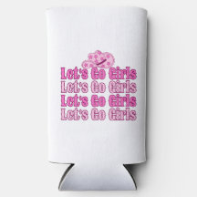 Retro Cowgirl Rosa Brud Seltzer Can Kylare