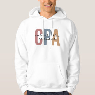 Retro CPA Auktoriserad Public Accountant Hoodie