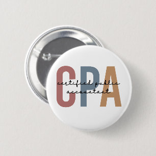 Retro CPA Auktoriserad Public Accountant Knapp