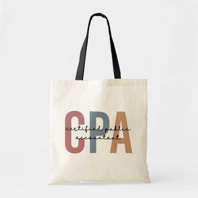 Retro CPA Auktoriserad Public Accountant Tygkasse (Framsidan)