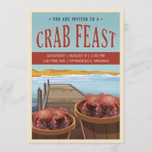 Retro Crab Feed Inbjudan