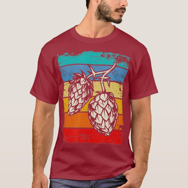 Retro Craft Beer T Shirt (Framsida)
