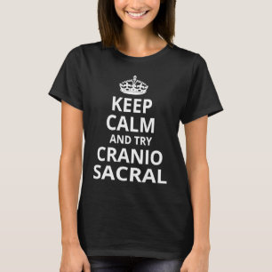 Retro Cranio Sacral 'Håll lugn och prova Cranio S T Shirt