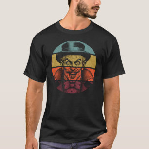 Retro Crazed Ansikte Illusionist T Shirt