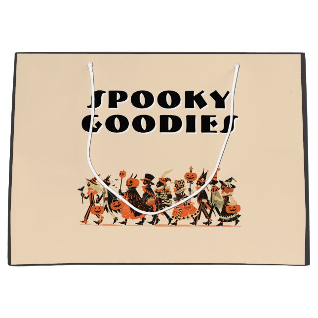 Retro Cream＆Orange Spooky Goodies Halloween (Framsidan)