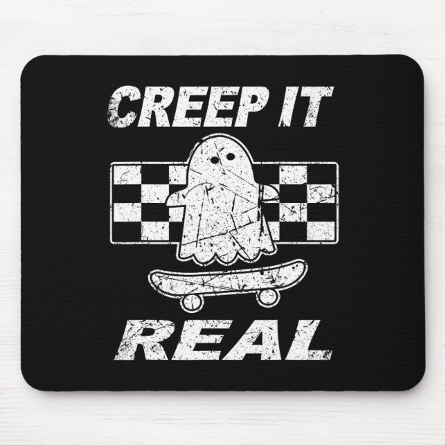 Retro Creep It Real Ghost Halloween Manar Kids Musmatta (Framsidan)