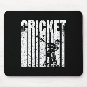 Retro Cricket-spelare Tter-design Musmatta