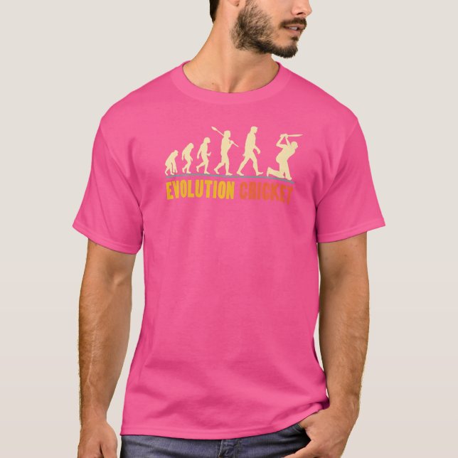 Retro Cricket-utveckling för cricketspelare eller  T Shirt (Framsida)