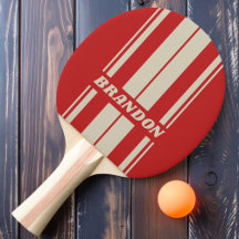 Retro Crimson Board Ränder med Namn