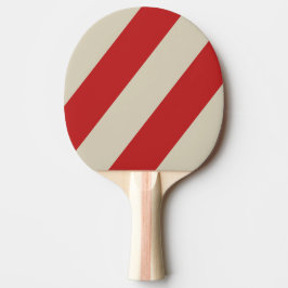 Retro Crimson Tre Feta Ränder Pingisracket