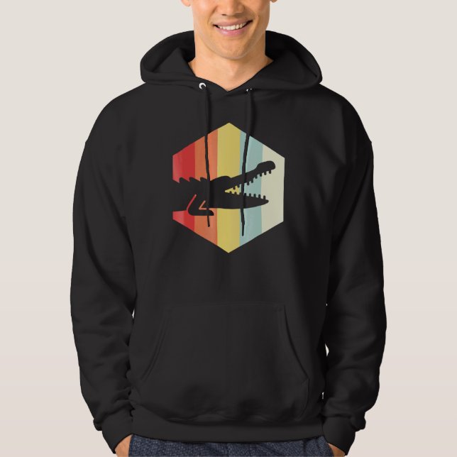 Retro Crokodile Hoodie (Framsida)