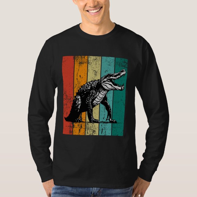 Retro Crokodile T Shirt (Framsida)