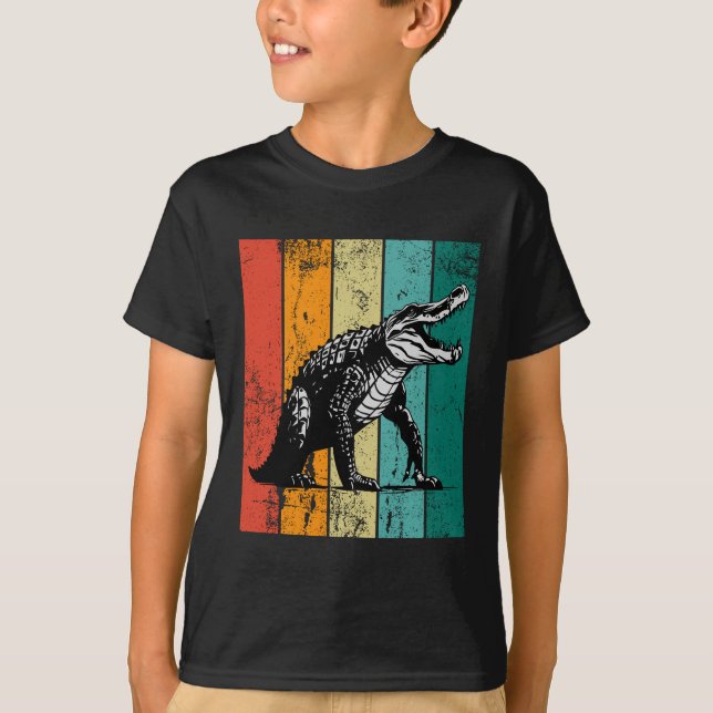 Retro Crokodile T Shirt (Framsida)