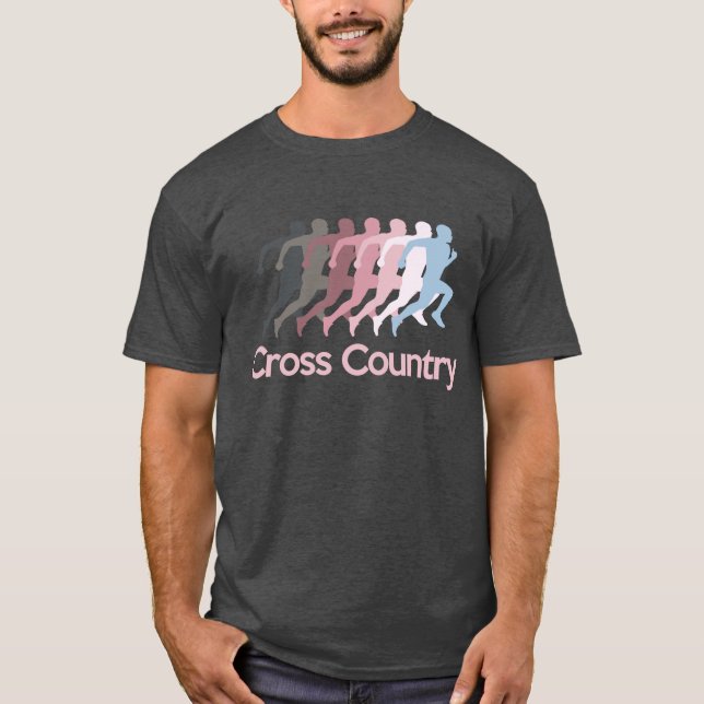 Retro crosst country tee shirt (Framsida)