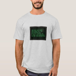 Retro CRT-monitor terminal "Installera mänsklighet T Shirt
