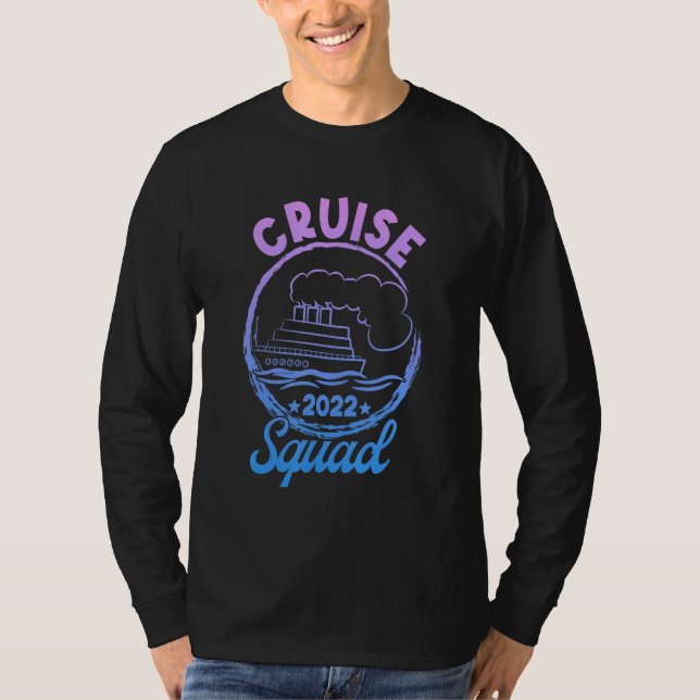 Retro Cruise Squad 2022  Matching For Family & Fri T Shirt (Framsida)