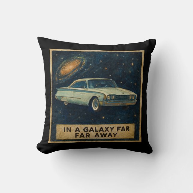Retro Cruiser i djupet rymden  Kudde (Framsida)