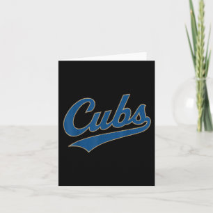 Retro Cubs Smeknamn Vintage För Kvinnor Män Pojke  Kort