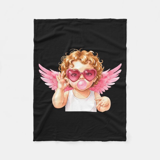 Retro Cud 67 Meme Bubblegum Funny Six Seven Valent Fleecefilt (Framsidan)