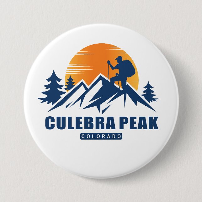 Retro Culebra Peak Hike T-Shirt Knapp (Framsida)
