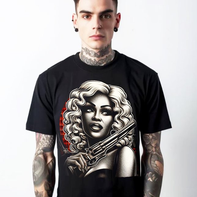 Retro Cult Pulp Girl T Shirt (Skapare uppladdad)