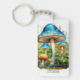 Retro Custom Monogram Psychedelic Mushroom