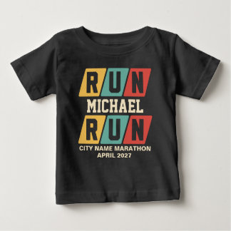 Retro Custom Name Marathon Support T Shirt