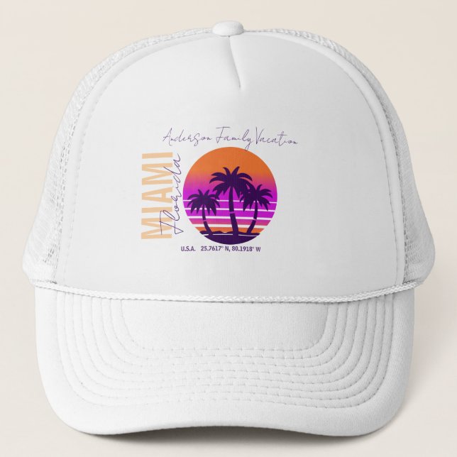 Retro Custom Vacation Hat Keps (Framsida)