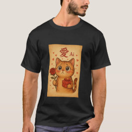 Retro Cute Animal Art - Lustigt och kommersiellt f T Shirt