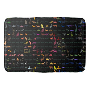 Retro Cute Animals Mönster #5 Badrumsmatta