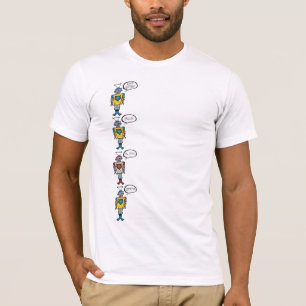Retro Cute Funny Roligt Leksak Tecknad Talking Rob Tee Shirt