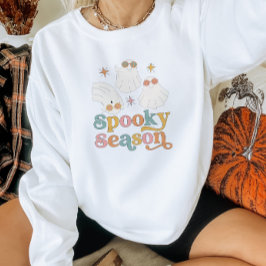 Retro Cute Ghost Halloween Sweatshirt